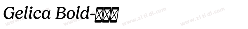 Gelica Bold字体转换
